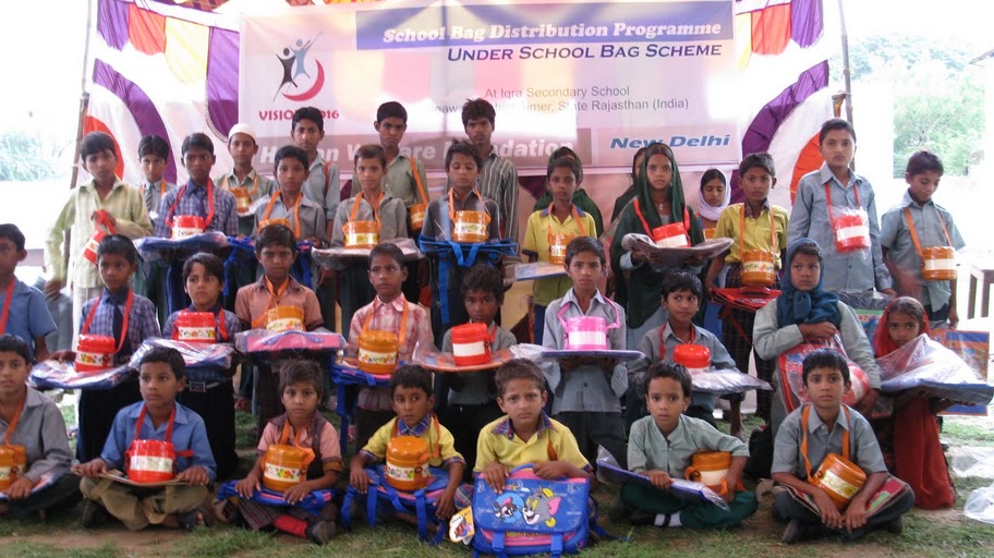 School Bag Distribution at Beawar, District Ajmer (Rajasthan)